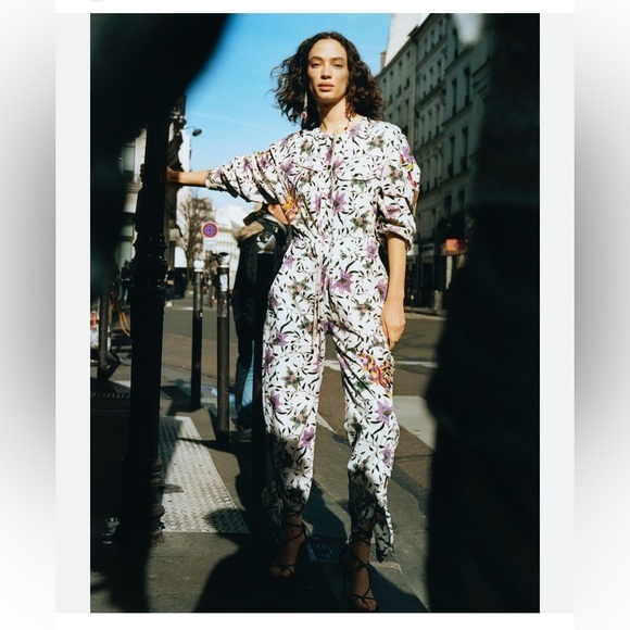 Isabel‎ Marant Gigi Jumpsuit in Soft Pink Multi - Picture 5 of 11